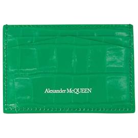 Alexander Mcqueen-Card Holder - Alexander McQueen - Leather - Green-Green