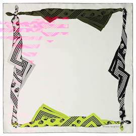 Alexander Mcqueen-Knot Biker Scarf - Alexander McQueen - Twill - White/multi-White