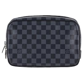 Louis Vuitton-Louis Vuitton Damier Graphite Toiletry Pouch PM in Black Coated Canvas-Other