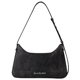 Borsa Platt Mini Crackle Hobo - Acne Studios - Pelle - Nera Nero