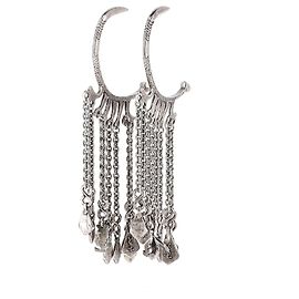 Ear Cuff Saint Laurent Marrakech em metal prateado Prata