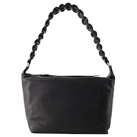 Donna Karan-Borsa Hobo Lattice XL - Kara - Pelle - Nera-Nero