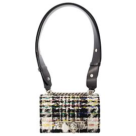 Mini Borsa Jewell Satchel - Alexander McQueen - Tweed - Multicolore Altro Stampa python