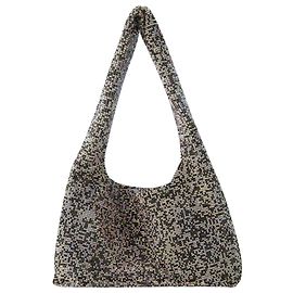 Donna Karan Crystal Mesh Armpit Bag - Kara - Polyster - Black Pixel Black