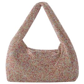 Donna Karan Mini Sac Aisselles Crystal Mesh - Kara - Polyester - Pixel Rose Rose