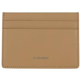 Jil Sander-Porte-cartes Holder - Jil Sander - Cuir - Beige-Marron,Beige