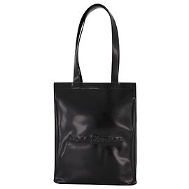 Sac cabas Logo Shopper Portrait - Acne Studios - Cuir - Sac Noir