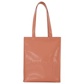 Sac Cabas Logo Shopper Portrait - Acne Studios - Cuir - Rose Saumon Rose