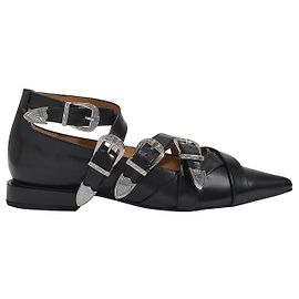 AJ926 Bailarinas - Toga Pulla - Negro - Polido Negro