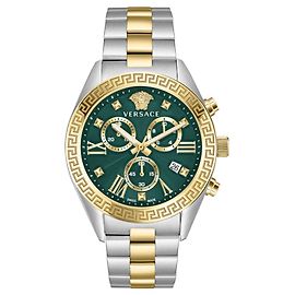 Versace Greca reloj de pulsera crono Metálico