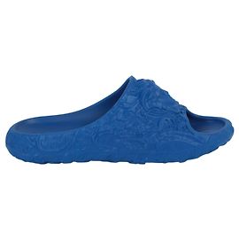 Versace Molded Barocco Pool Slide Blue