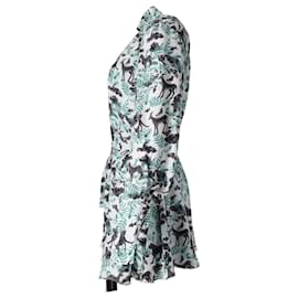 Autre Marque-Saloni Tania Mini-robe imprimée à ceinture en polyester multicolore-Autre