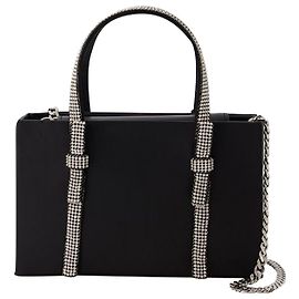 Donna Karan Bow Midi Handbag - Kara - Leather - Black Black
