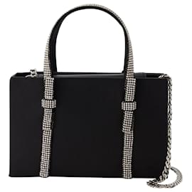 Donna Karan-Bow Midi Handbag - Kara - Leather - Black-Black