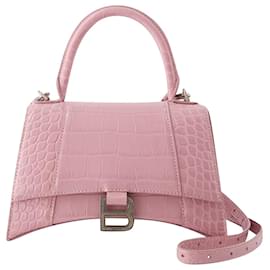 Balenciaga-Kleine Sanduhr-Tasche – Balenciaga – Leder – Puderrosa-Pink