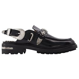 AJ1070 Slipper – Toga Pulla – Leder – Schwarz Schwarz
