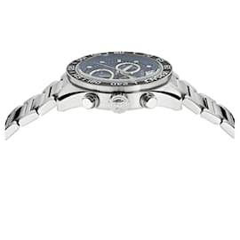 Versace-Relógio com pulseira Versace Greca Dome Chrono-Prata,Metálico