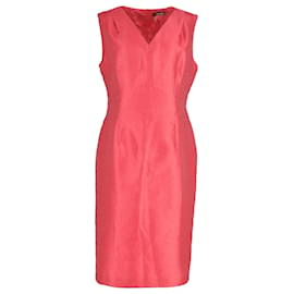 Max Mara-Max Mara Sleeveless Sheath Dress in Red Polyester-Red