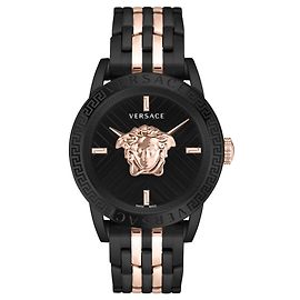 Versace Reloj de pulsera con código V Metálico
