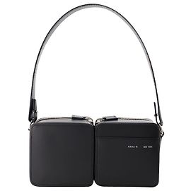 Donna Karan Borsa Hobo Impilata - Kara - Pelle - Nera Nero