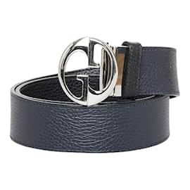 Gucci-Interlocking G Leather Belt 449715-Black