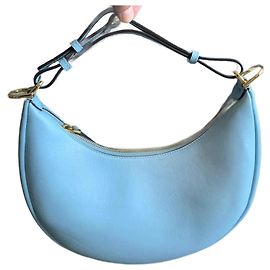 Fendi Fendigraphy hobo bag light blue leather Light blue