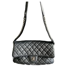 Chanel-Borsa con patta Classique senza tempo-Nero