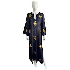 Tory Burch-Cotton voile beach tunic-Navy blue