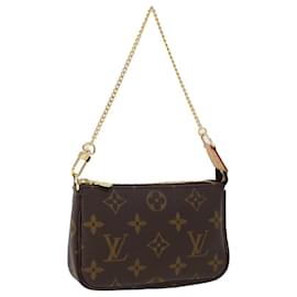 Louis Vuitton-LOUIS VUITTON Monogram Mini Pochette Accessoires Pouch M58009 LV Auth 43781-Monogram