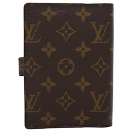 Louis Vuitton-LOUIS VUITTON Agenda PM Day Planner Cover My LV Red White R20005 LV Auth 43837-White,Red,Monogram