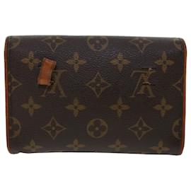 Louis Vuitton-LOUIS VUITTON Monogram Pochette Florentine Gürteltasche M51855 LV Auth 42967-Monogramm