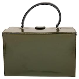Fendi-FENDI Sac à bandoulière Cuir 2façon Kaki Auth bs5657-Kaki
