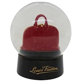 Louis Vuitton-LOUIS VUITTON Schneekugel Alma Exclusive LV VIP Clear Red LV Auth 42976-Rot,Andere
