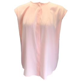 Blusa de seda com botões rosa Peserico Rosa