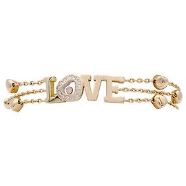 Bracelet Chopard, “Love Happy Diamonds", or jaune, diamants. Autre