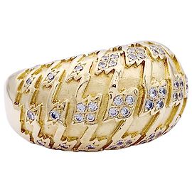 Dior ring, "Chicken", yellow gold, diamants. Other