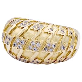 Dior-Anello DIOR, "Polli", giallo oro, Diamants.-Altro