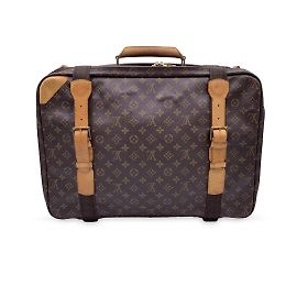Louis Vuitton Monogramm-Leinwand-Satellit 53 Reisetasche M23356 Braun