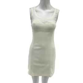 Versace Jeans Couture-VERSACE JEANS COUTURE  Dresses T.IT 40 Polyester-White