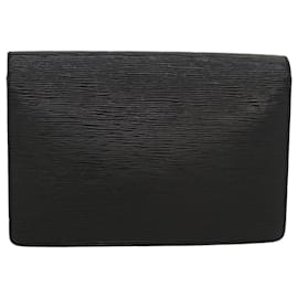 Louis Vuitton-LOUIS VUITTON Epi Serie Dragonne Hand Bag Black M52612 LV Auth cl531-Black