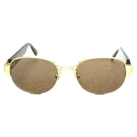 **Gafas de sol ovaladas marrones de Gianni Versace Castaño