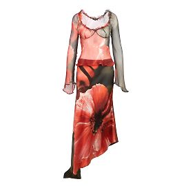 Set floreale rosso e nero Roberto Cavalli Altro