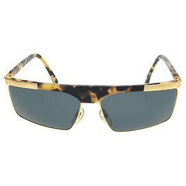 ** Óculos de Sol Gianni Versace Verde X Marrom Marrom Verde