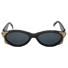 Gianni Versace-**Gianni Versace Schwarze Sonnenbrille-Schwarz
