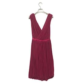 Gucci-Gucci Crossover Pleated Dress-Pink