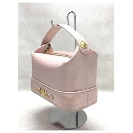 Gianni Versace-**Gianni Versace Pink Leather Handbag-Pink