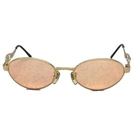** Óculos de Sol Laranja Gianni Versace Laranja Gold hardware