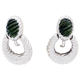 Brincos Boucheron, "Ludivino", OURO BRANCO, turmalina verde. Outro
