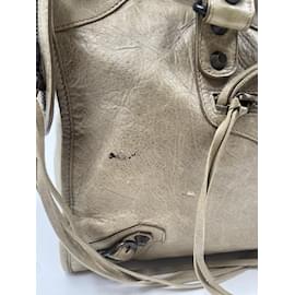 Balenciaga-Beige Balenciaga Lambskin City-Beige
