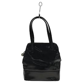 Gianni Versace-**Gianni Versace Black Leather Tote bag-Black
